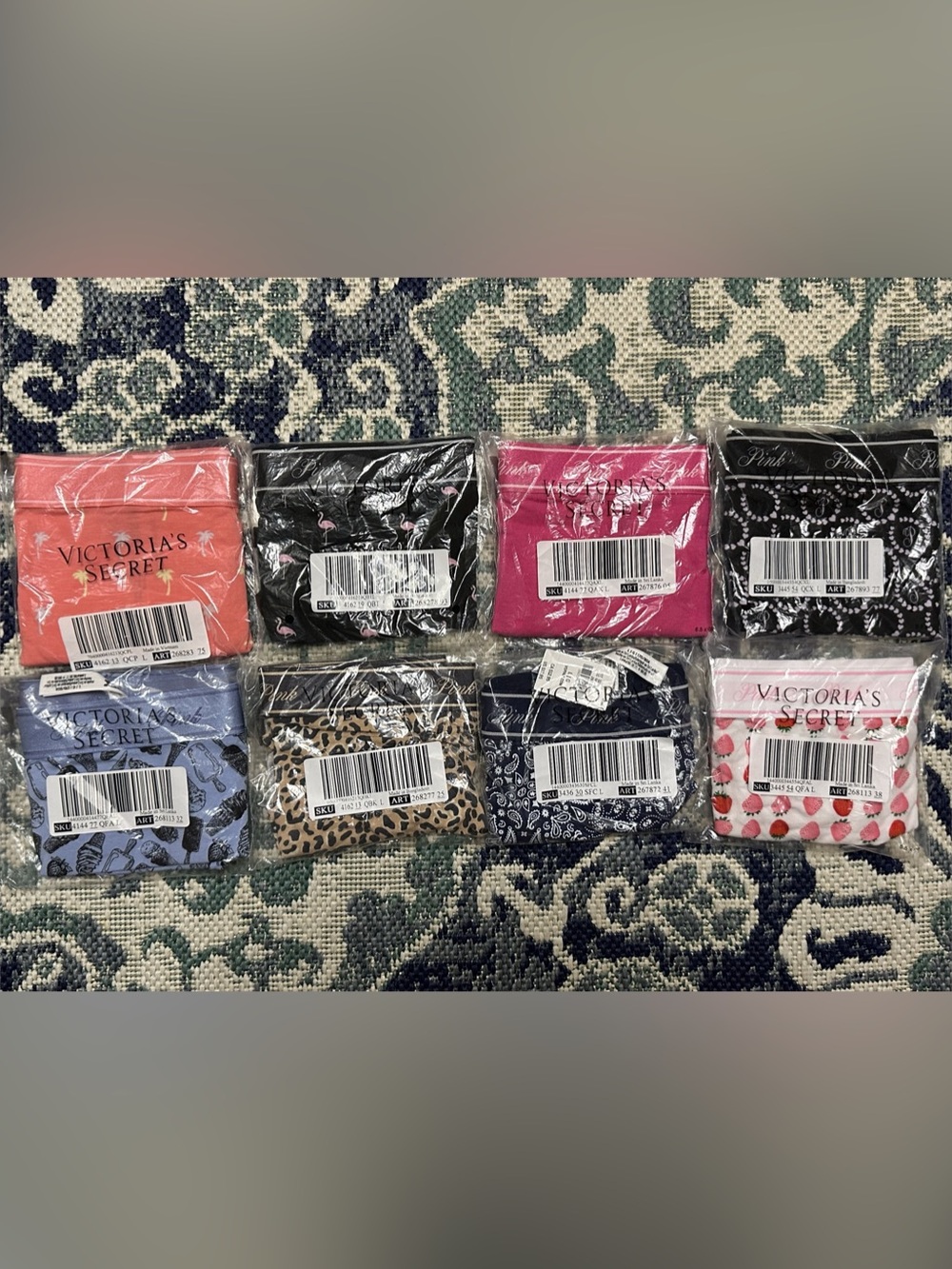 8 Pairs Victoria's Secret NWT in the packages Assorted Colors size large boy sho